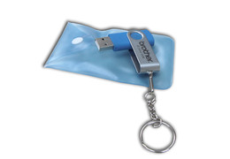 Флешка голубая